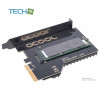 ACool Eisblock HDX-2 PCIe 3.0 x4 アダプター M.2 NGFF用 パッシブクーラーブロック - ブラック