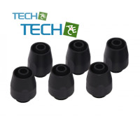 ACool HF compression fitting TPV - 12,7/7,6mm straight - black - 6pcs kit(Soft tube)