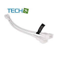 Acool Y スプリッター 4 ピン - 2x 4 ピン PWM 15cm ホワイト