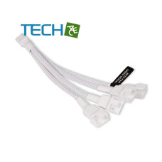 Acool Y スプリッター 4 ピン - 4x 4 ピン PWM 15cm ホワイト Acool Y スプリッター 4 ピン - 4x 4 ピン PWM 15cm ホワイト