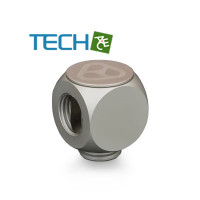 Thermal Grizzly DeltaMate ロータリー T字型フィッティング マットニッケル