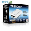Trendnet TPL-4052E – 4ポート 500Mbps Powerline 500 AVアダプター