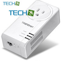 TRENDnet TPL-421E Powerline 1200 AV2 内蔵コンセント付きPLCアダプター TRENDnet TPL-421E Powerline 1200 AV2 内蔵コンセント付きPLCアダプター