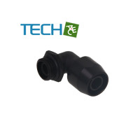 ACool HF compression fitting TPV Metall - 90° rotatable 12,7/6,7mm - Black