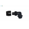 ACool HF コンプレッション フィッティング TPV メタル - 90° 回転式 12,7/6,7mm - ブラック