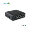 iBOX-501N10P Quad core mini embedded computer router with 4x Gigabit LAN