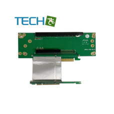 iStarUSA DD-603605-C7 1 PCIe x16 and 1 PCIe x8 Reversed Riser Card with Ribbon Cable 2U
